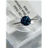 Image 1 : 6) 10KT GOLD BLUE DIAMOND RING