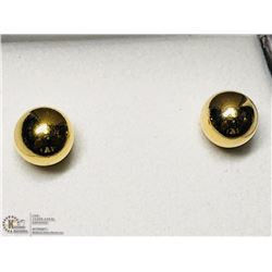 13) STERLING SILVER GOLD PLATED EARRINGS