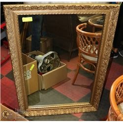 ORNATE GOLD TONE FRAMED MIRROR