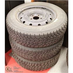 215/65R16 GOODYEAR WINTER TIRES ON RIMS