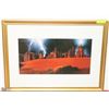 Image 1 : STORM OVER RED SAND DESERT PICTURE IN FRAME 30X23