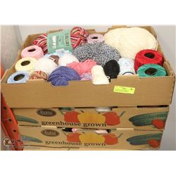 3 LARGE ESTATE BOXES OF ASSORTED YARNS/ WOOL