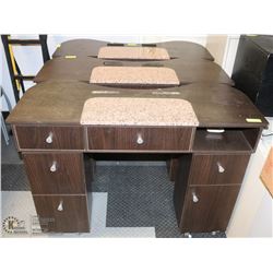 GROUP OF 3 SALON HAIR STATIONS