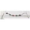 Image 1 : 36) STERLING SILVER GEMSTONE BRACELET