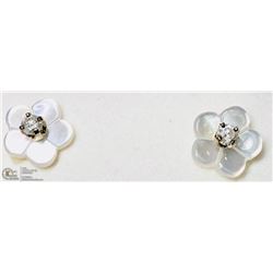 44) 14KT DIAMOND 2 IN 1 EARRINGS W/ SCREWBACKS