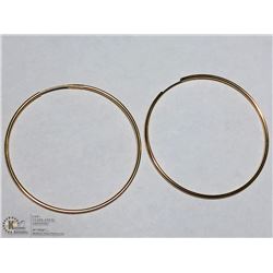 47) 10KT GOLD HOOP EARRINGS