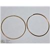 Image 1 : 47) 10KT GOLD HOOP EARRINGS