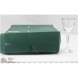 5 NEW SCHOTT CRISTAL GERMANY CRYSTAL GOBLETS