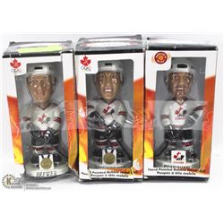 LOT OF 3 TEAM CANADA BOBBLE HEADS-SHANAHAN