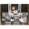 Image 1 : LOT OF 4 COLLECTIBLE FUNKO POP FIGURINES