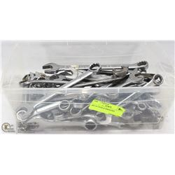BIN OF OVER 60 WRENCHES