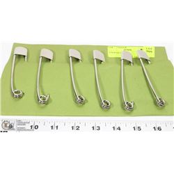 6 NEW KILT PINS.