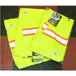 GROUP OF 5 SIZE 3XL HI VIS BIB PANTS