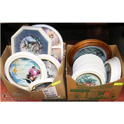 2 BOXES OF ESTATE COLLECTOR PLATES
