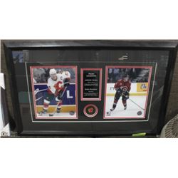 JAROME IGINLA & DION PHANEUF FRAMED DISPLAY FROM