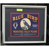 Image 1 : FRAMED BLUE BIRD BRAND ADVERTISEMENT POSTER