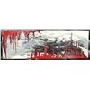 Image 1 : LARGE ABSTRACT PAINTING ON CANVAS ARTISTIC WALL