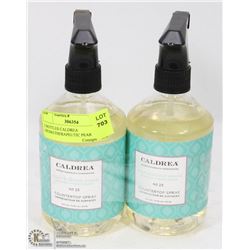 2 BOTTLES CALDREA  AROMATHERAPEUTIC PEAR BLOSSOM