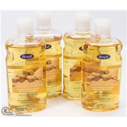 4 BOTTLE OF VANILLA SUGAR BATH AND SHOWER GEL.