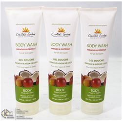 3 BOTTLES CREATIONS GARDEN MANGO AND COCONUT