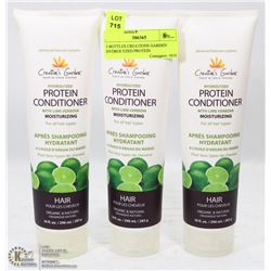 3 BOTTLES CREATIONS GARDEN HYDROLYZED PROTEIN