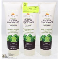 3 BOTTLES CREATIONS GARDEN HYDROLYZED PROTEIN