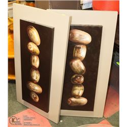 PAIR OF SHOWHOME CANVAS PICTURES