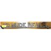 Image 1 : NOVELTY CAST IRON SIGN "TO NUDE BEACH" - 24"L.