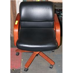 WOODFRAME DIRECTOR'S OFFICE CHAIR TILT BACK