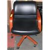 Image 1 : WOODFRAME DIRECTOR'S OFFICE CHAIR TILT BACK