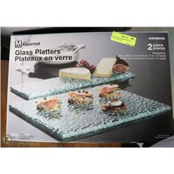 NEW 'MANN GOURMET' HEAVY GLASS SERVING