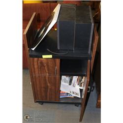 MEDIA CENTER WITH WHEELS