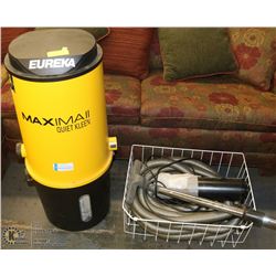 EUREKA MAXIMA II CENTRAL VACUUM WITH SOME