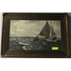 Image 1 : ANTIQUE FRAMED PICTURE OF SHIP