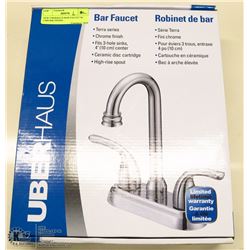 NEW UBERHAUS BAR FAUCET W/ CHROME FINISH -