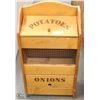 Image 1 : WOOD POTATO BIN