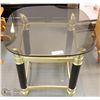 Image 1 : GLASS END TABLE