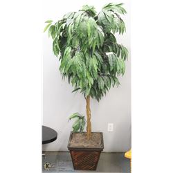 6' ARTIFICIAL TREE IN GREEK DESIGN PLANTER