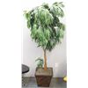 Image 1 : 6' ARTIFICIAL TREE IN GREEK DESIGN PLANTER