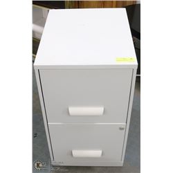 2 DRAWER FILING CABINET WITH KEYS. EXTRA LOCKS AND