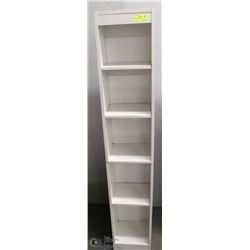 WHITE 5-SHELF STORAGE CABINET