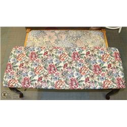 GROUP OF 2 NEEDLEPOINT BENCHES
