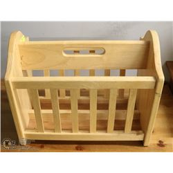 SOLID WOOD MAGAZINE RACK - FURNITURE
