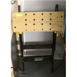 ULTRA STEEL FOLD-UP WORK BENCH W/VICE -