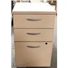 Image 1 : LIGHT WOOD 3-DRAWER FILING CABINET