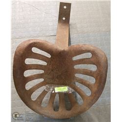 ANTIQUE METAL LARGE RUSTIC TRACTOR