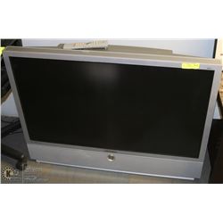 SAMSUNG 43" REAR PROJECTION TV WITH REMOTE.
