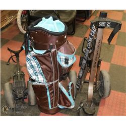 GOLF BAG SOLD WITH 2 CADDIES