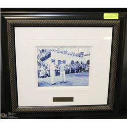 BEN HOGAN & SAM SNEAD BLACK & WHITE HAND SHAKE