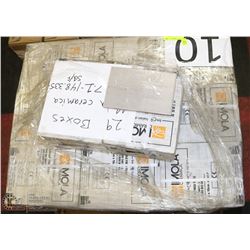 PALLET #10) LOT OF CERAMIC ITALIAN TILE, LIGHT